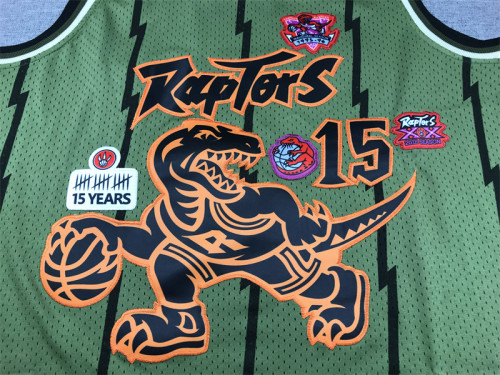 Mitchell&Ness 1998-99 Toronto Raptors 15 CARTER Green NBA Jersey Basketball Shirt