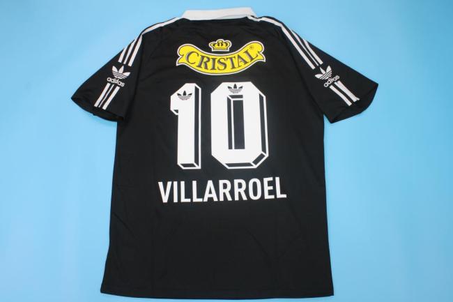 Retro Jersey 1992-1993 Colo-Colo VILLARROEL 10 Away Black Soccer Jersey