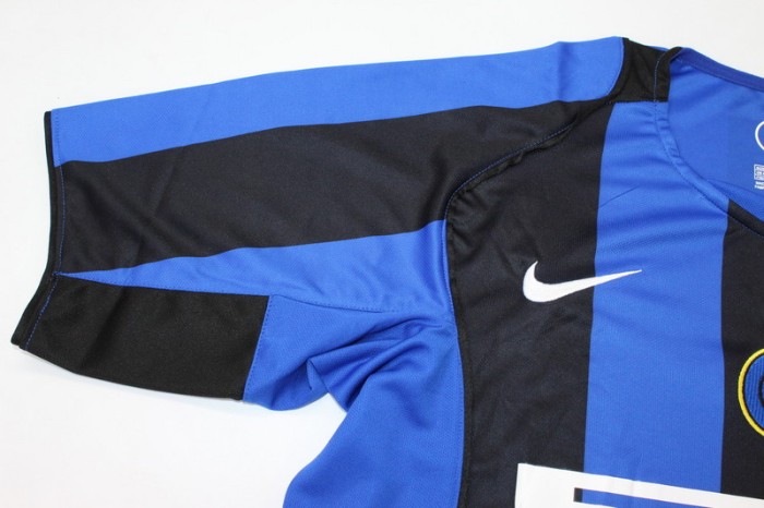 Retro Jersey 2004-2005 Inter Milan Home Soccer Jersey Inter Vintage Football Shirt