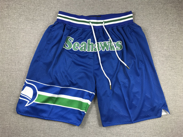 with Pocket Seattle Seahawks Blue NFL Shorts