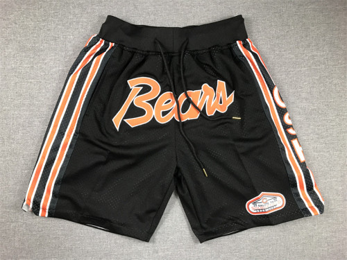 with Pocket Chicago Bears Black NFL Shorts