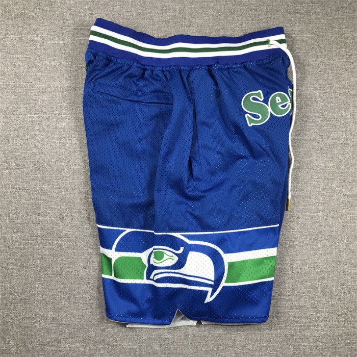with Pocket Seattle Seahawks Blue NFL Shorts
