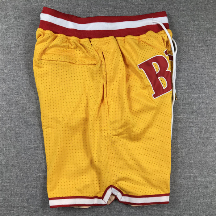 with Pocket Tampa Bay Buccaneers Yellow NFL Shorts