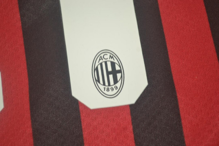 with Serie A+Trophy 7 Patch Retro Jersey 2019-2020 AC Milan IBRAHIMOVIC 11 Home Soccer Jersey Vintage Football Shirt