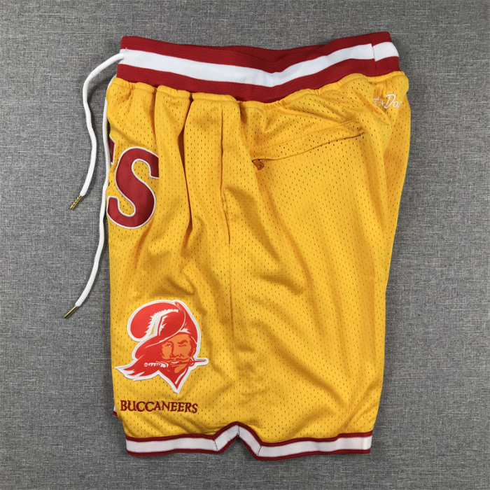 with Pocket Tampa Bay Buccaneers Yellow NFL Shorts