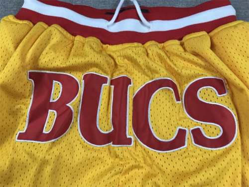 with Pocket Tampa Bay Buccaneers Yellow NFL Shorts