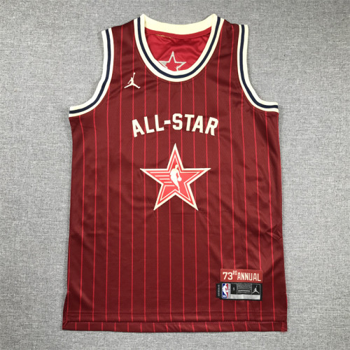 Youth NBA All Stars 23 JAMES Basketball Shirt Red Kids NBA Jersey