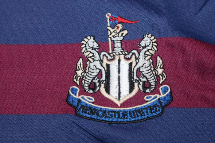 with EPL Patch Long Sleeve Retro Jersey 1995-1996 Newcastle United Away Soccer Jersey