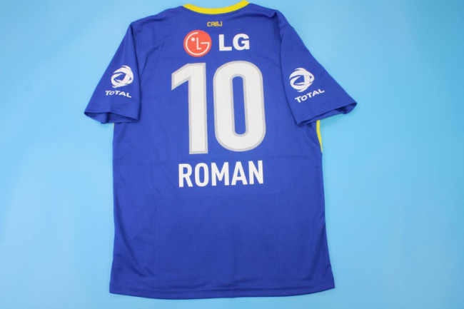 Retro Jersey 2010-2011 Boca Juniors ROMAN 10 Home Soccer Jersey Vintage Football Shirt