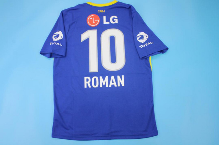 Retro Jersey 2010-2011 Boca Juniors ROMAN 10 Home Soccer Jersey Vintage Football Shirt