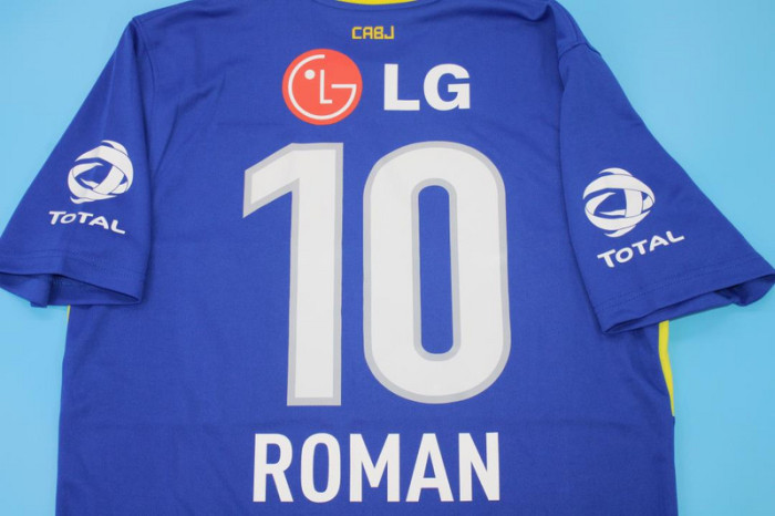 Retro Jersey 2010-2011 Boca Juniors ROMAN 10 Home Soccer Jersey Vintage Football Shirt