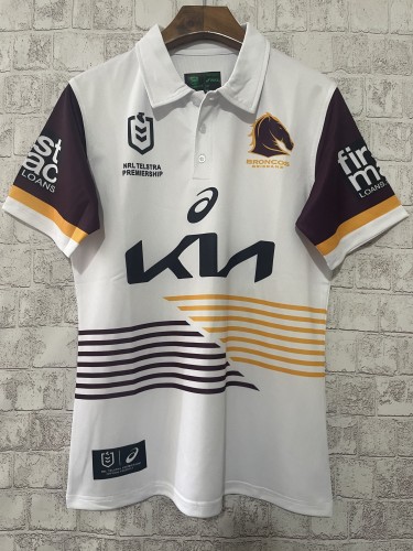 2024 Brisbane Broncos White Rugby Jersey