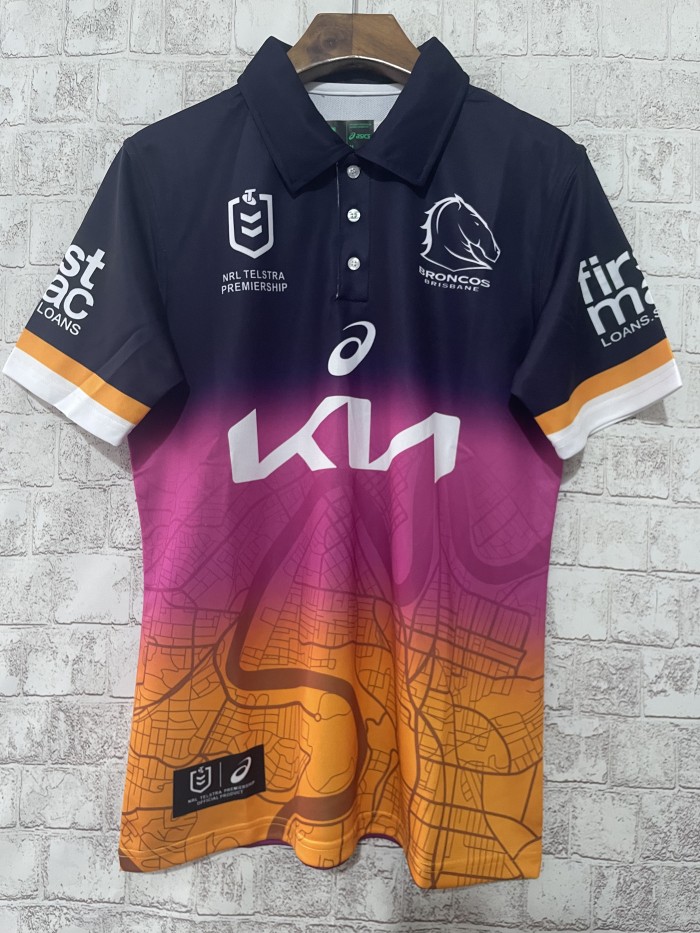 2024 Brisbane Broncos Purple Rugby Jersey