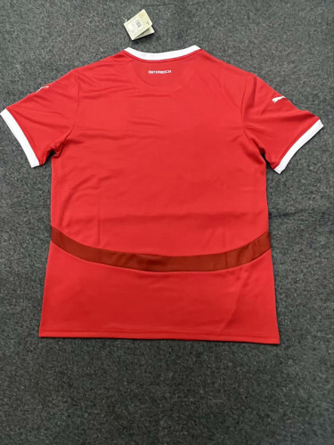 Fans Version Austria 2024 Home Soccer Jersey Football Shirt