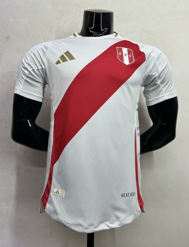 Player Version 2024 Peru Home Soccer Jersey Football Shirt