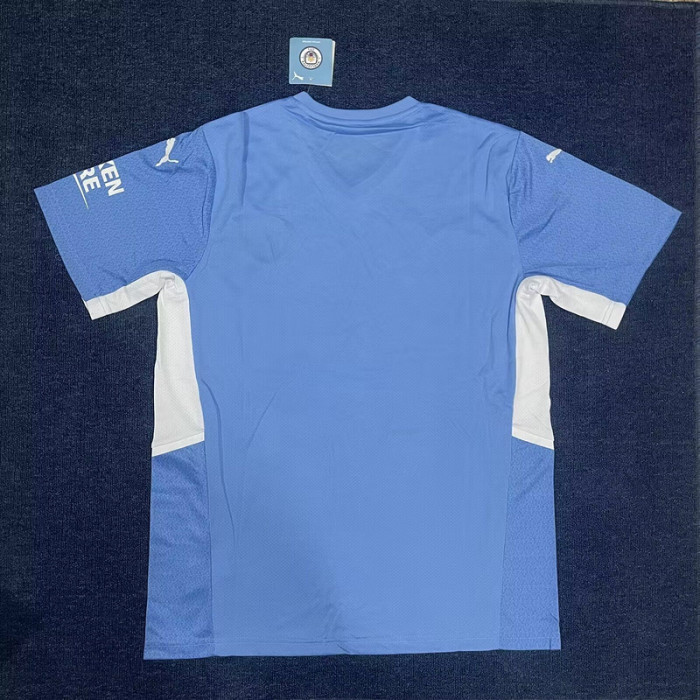 Retro Jersey 2021-2022 Manchester City Home Soccer Jersey Vintage Man City Football Shirt