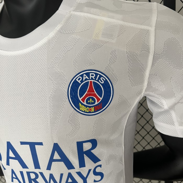Player Version 2024 PSG Dragon Ball White Soccer Jersey Paris Football Maillot