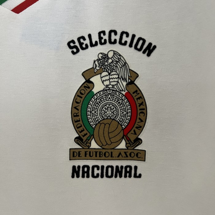 Retro Jersey 1983 Mexico Away Soccer Jersey White Vintage Football Shirt