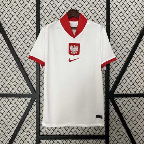 Fan Version Poland 2024 Home Soccer Jersey Football Shirt