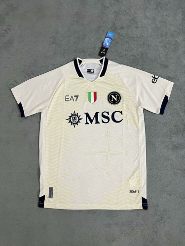 with Scudetto Patch Fan Version Napoli 2024 La Everywhere Soccer Jersey Naples Football Shirt