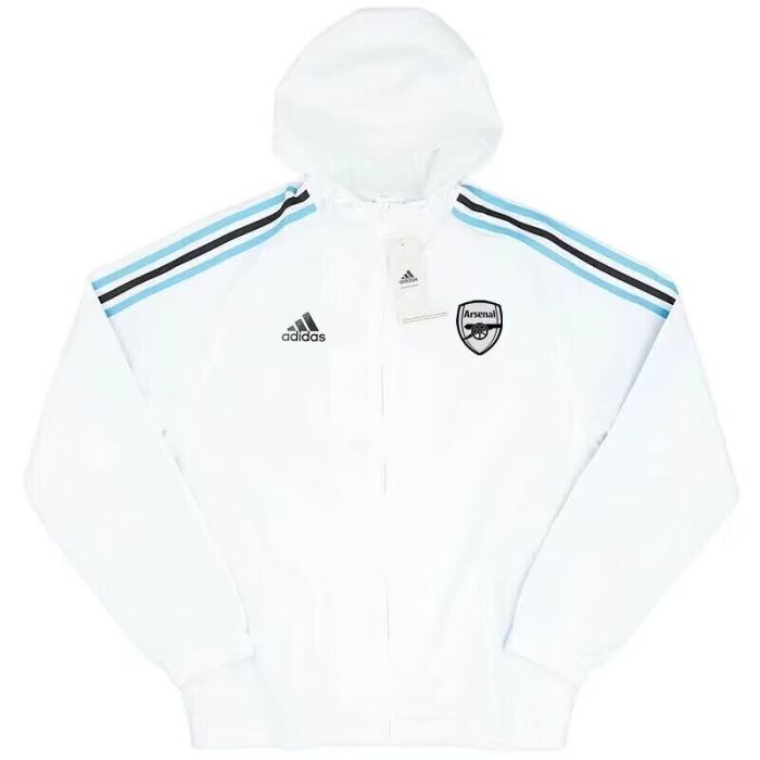 2024 Arsenal White Soccer Windbreaker Jacket Football Jacket