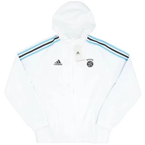 2024 Bayern Munich White Soccer Windbreaker Jacket Football Jacket