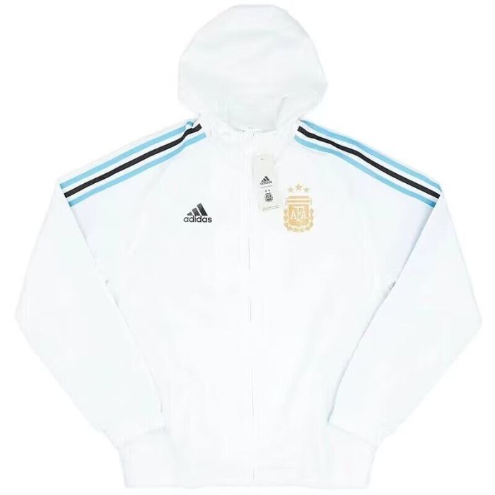 2024 Argentina White Soccer Windbreaker Jacket Football Jacket
