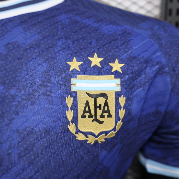 Player Version Argentina 2024 Dark Blue Special Edition Soccer Jersey Camisetas de Futbol