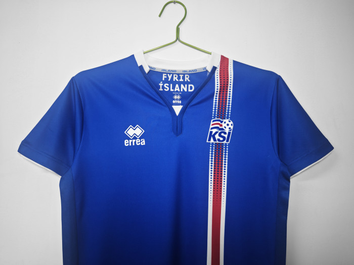 Retro Jersey 2016-2017 Iceland Home Soccer Jersey Vintage Football Shirt