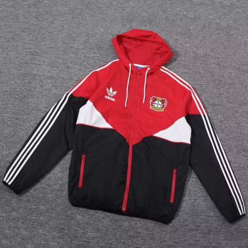 2024 Bayer 04 Leverkusen Black/Red/White Soccer Windbreaker Jacket Football Jacket
