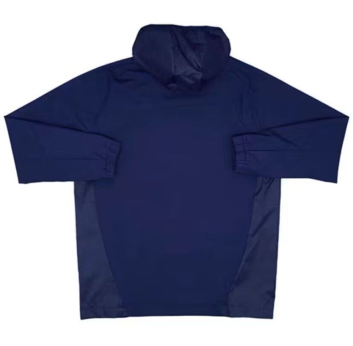 2024 Manchester United Dark Blue Soccer Windbreaker Jacket Football Jacket