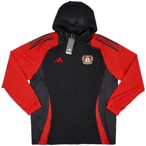 2024 Bayer 04 Leverkusen Black/Red Soccer Windbreaker Jacket Football Jacket