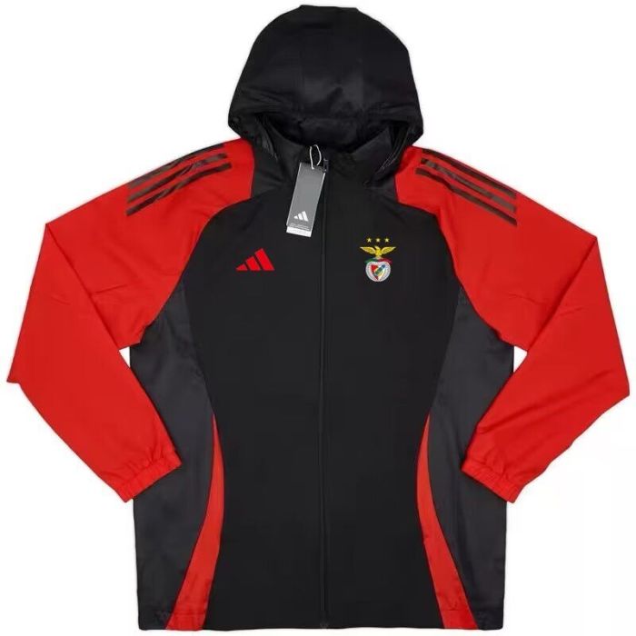 2024 Benfica Black/Red Soccer Windbreaker Jacket Football Jacket