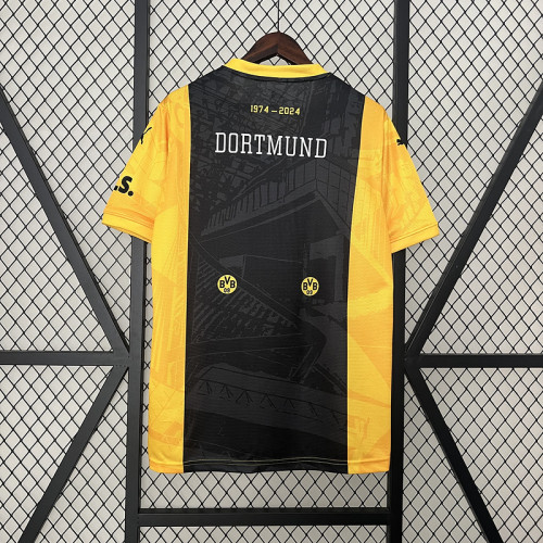 Fan Version 2024 Borussia Dortmund Black/Yellow Special Edition Soccer Jersey BVB Football Shirt