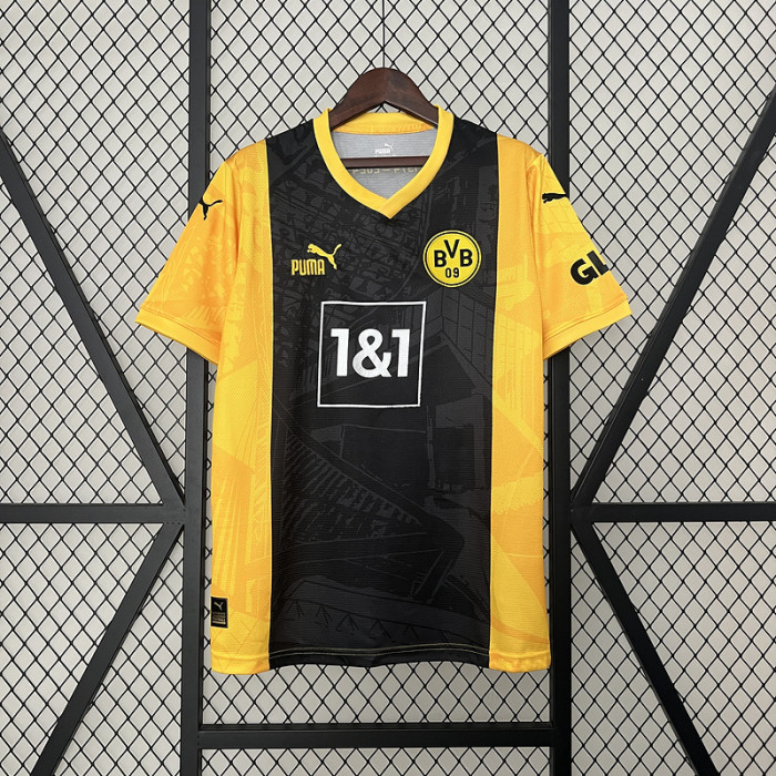 Fan Version 2024 Borussia Dortmund Black/Yellow Special Edition Soccer Jersey BVB Football Shirt
