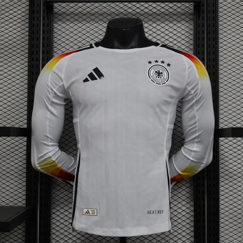Long Sleeve Player Version Germany 2024 Home Soccer Jersey Deutsch Football Shirt