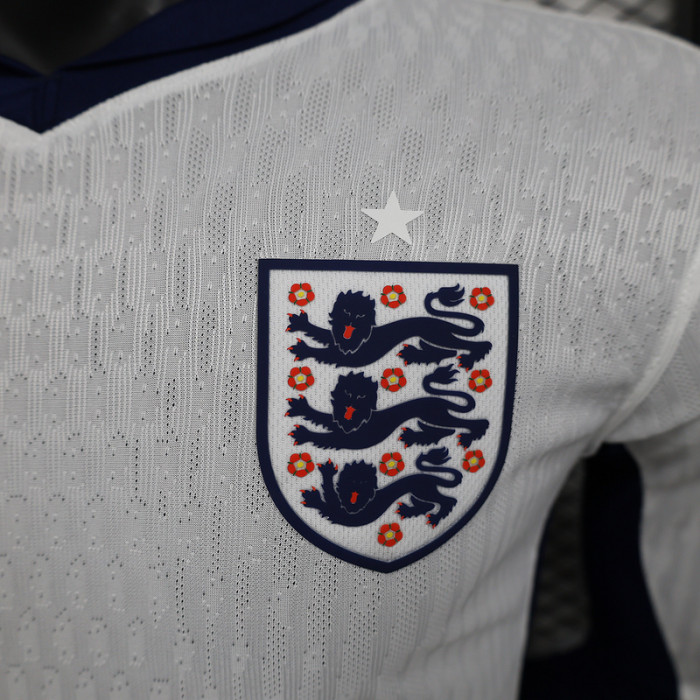 Player Version Long Sleeve 2024 England Home Soccer Jersey LS Football Shirt