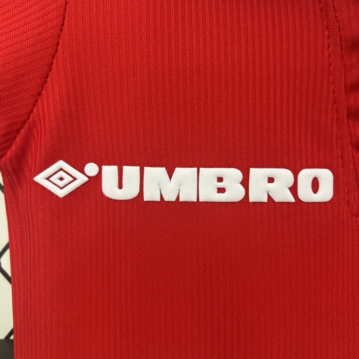 Retro Youth Uniform Kids Kit 1998-1999 Manchester United Home Soccer Jersey Shorts Vintage Child Football Set