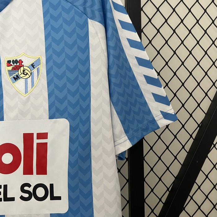 Retro Jersey 1988-1989 Malaga 120th Anniversary Soccer Jersey Vintage Football Shirt