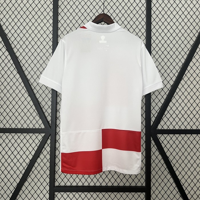 Fan Version Croatia 2024 Home Soccer Jersey Football Shirt