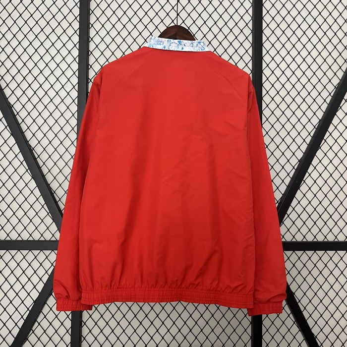 2024 Portugal Trench Coat Reversible Soccer Reversible Windbreaker Jacket