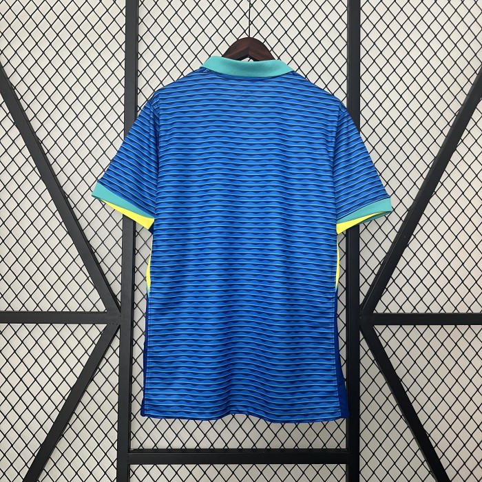 Fan Version 2024 Brazil Away Soccer Jersey Brasil Camisetas de Futbol