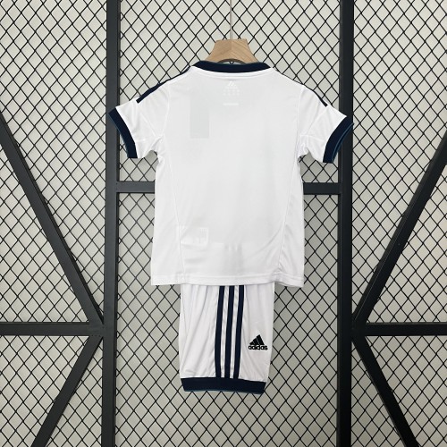 Retro Youth Uniform Kids Kit 2012-2013 Real Madrid Home Soccer Jersey Shorts Vintage Child Football Set
