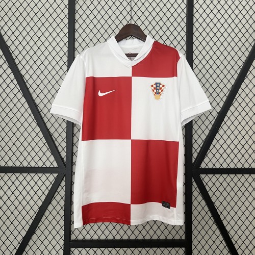 Fan Version Croatia 2024 Home Soccer Jersey Football Shirt