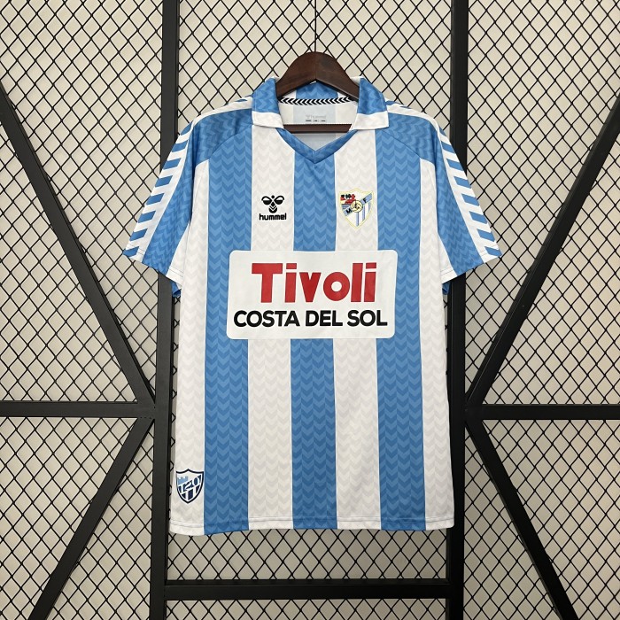 Retro Jersey 1988-1989 Malaga 120th Anniversary Soccer Jersey Vintage Football Shirt