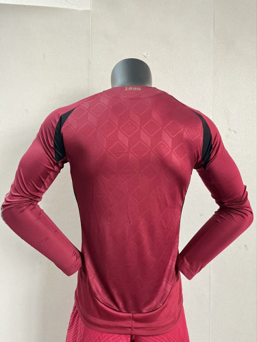 Long Sleeve Player Version 2024 BEL Home Soccer Jersey Football Shirt