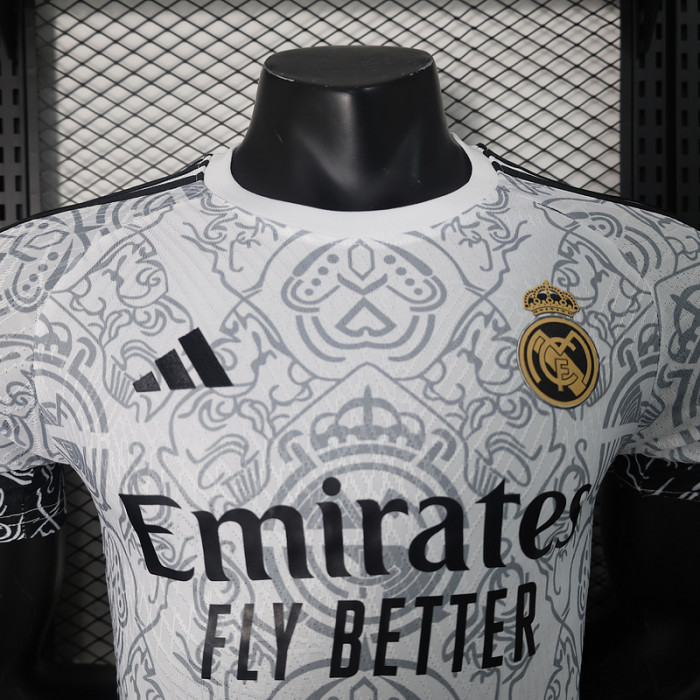 Player Version 2024 Real Madrid White Special Version Soccer Jersey Real Football Shirt