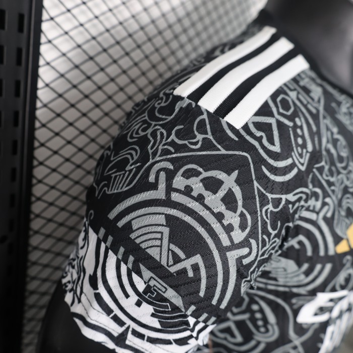 Player Version 2024 Real Madrid Black Special Version Soccer Jersey Real Football Shirt