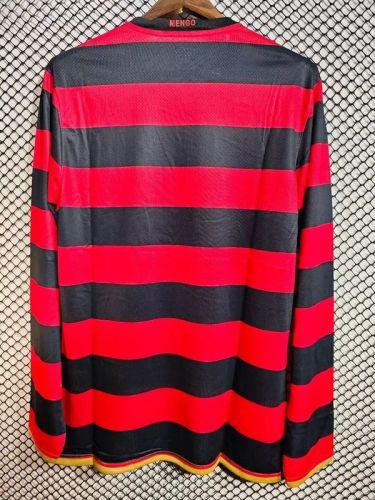 Long Sleeve Retro Jersey 2008 Flamengo Home Soccer Jersey Vintage Football Shirt