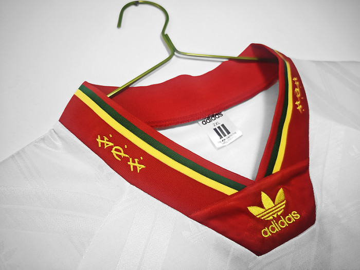 Retro Jersey 1992-1994 Portugal Away White Soccer Jersey Vintage Football Shirt